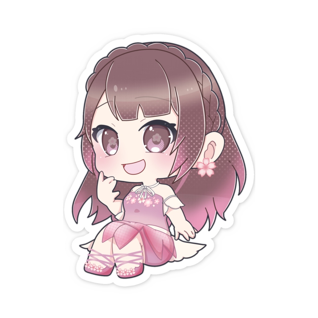 桜えみ 新3Dモデル SD スマホステッカー