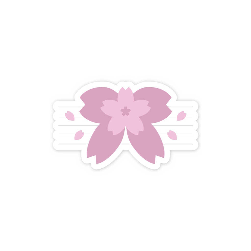 桜えみ 新シンボルマーク スマホステッカー 01