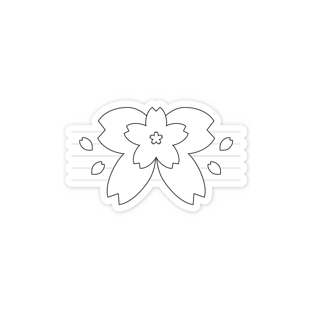 桜えみ 新シンボルマーク スマホステッカー 03