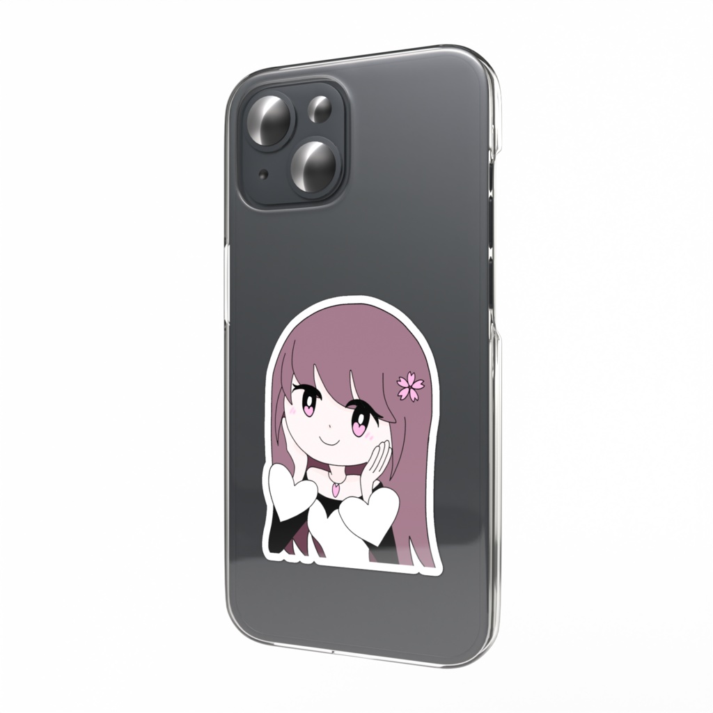 桜えみ 我儘姫 スマホステッカー 01