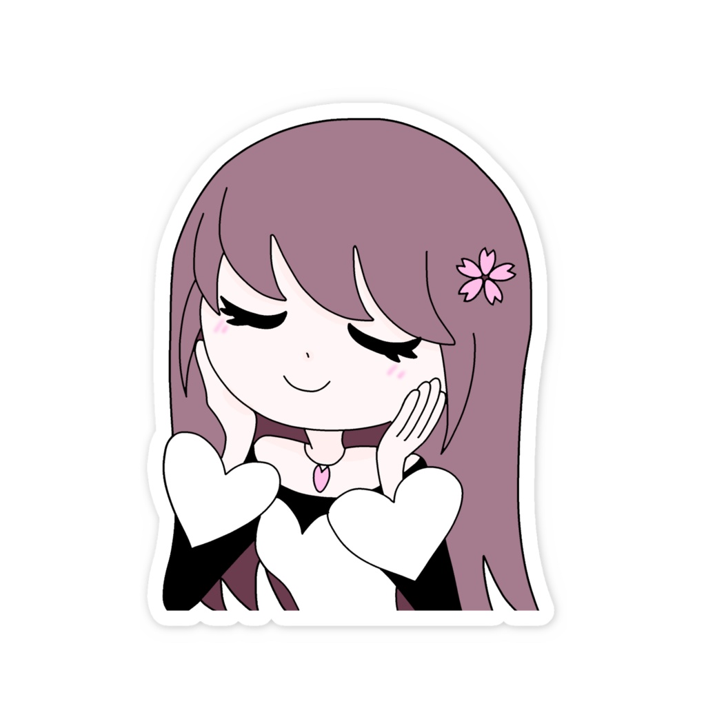 桜えみ 我儘姫 スマホステッカー 02