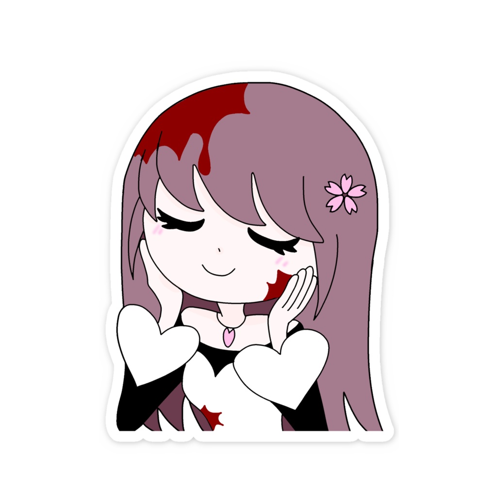 桜えみ 我儘姫 スマホステッカー 04