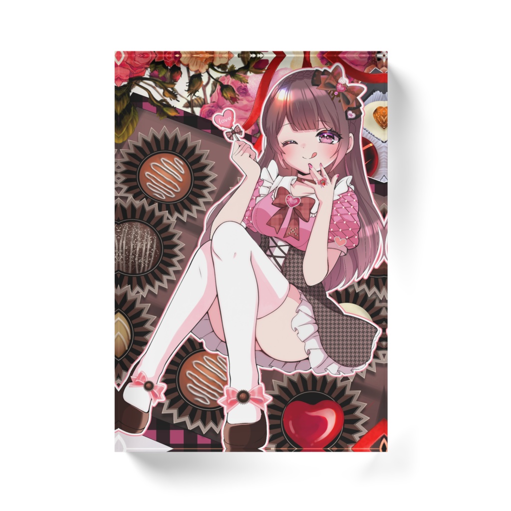 桜えみ バレンタイン2026 アクリルブロック