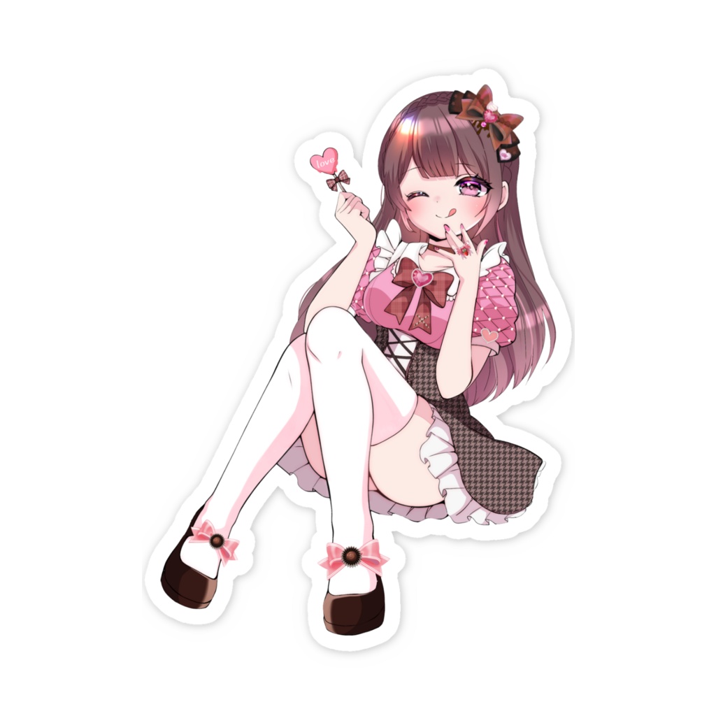 桜えみ バレンタイン2026 スマホステッカー