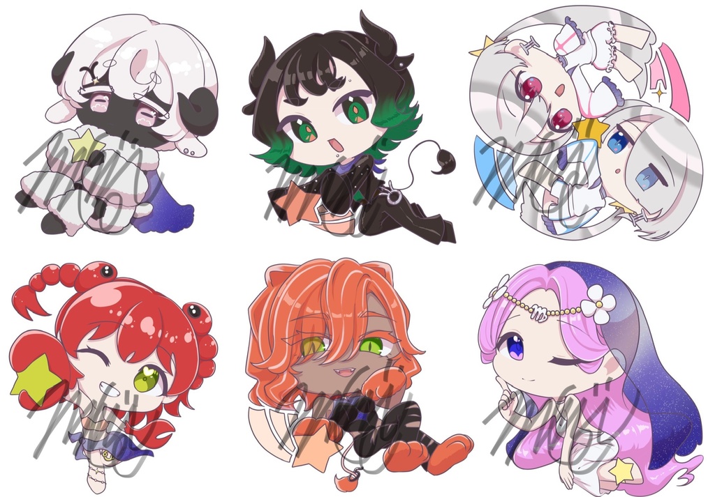 ステッカー/12星座【4-9月】前半