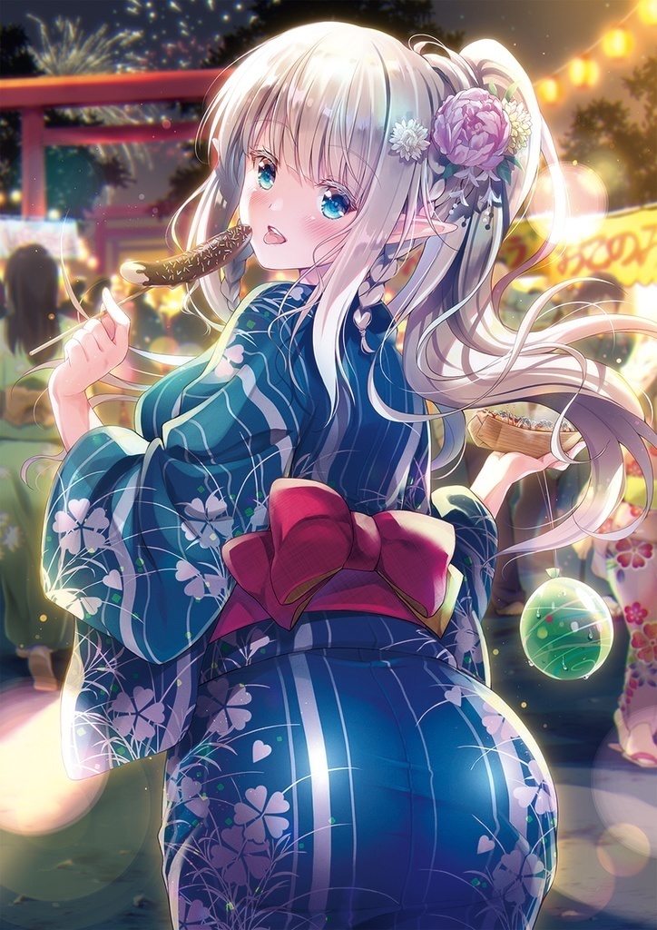 オタサーのエルフ姫 浴衣タペストリー