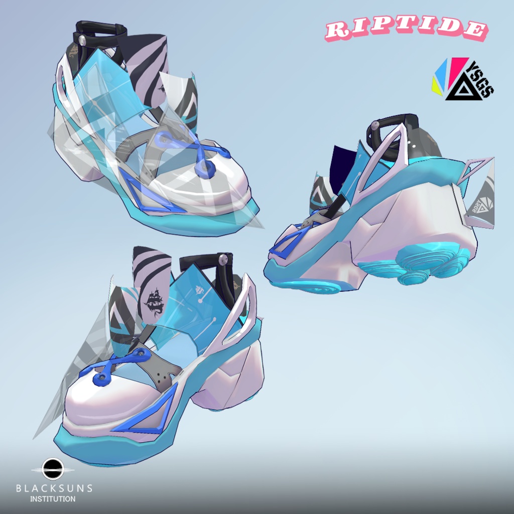 【11アバター対応スニーカー】『RIPTIDE』【VRC】#BSI