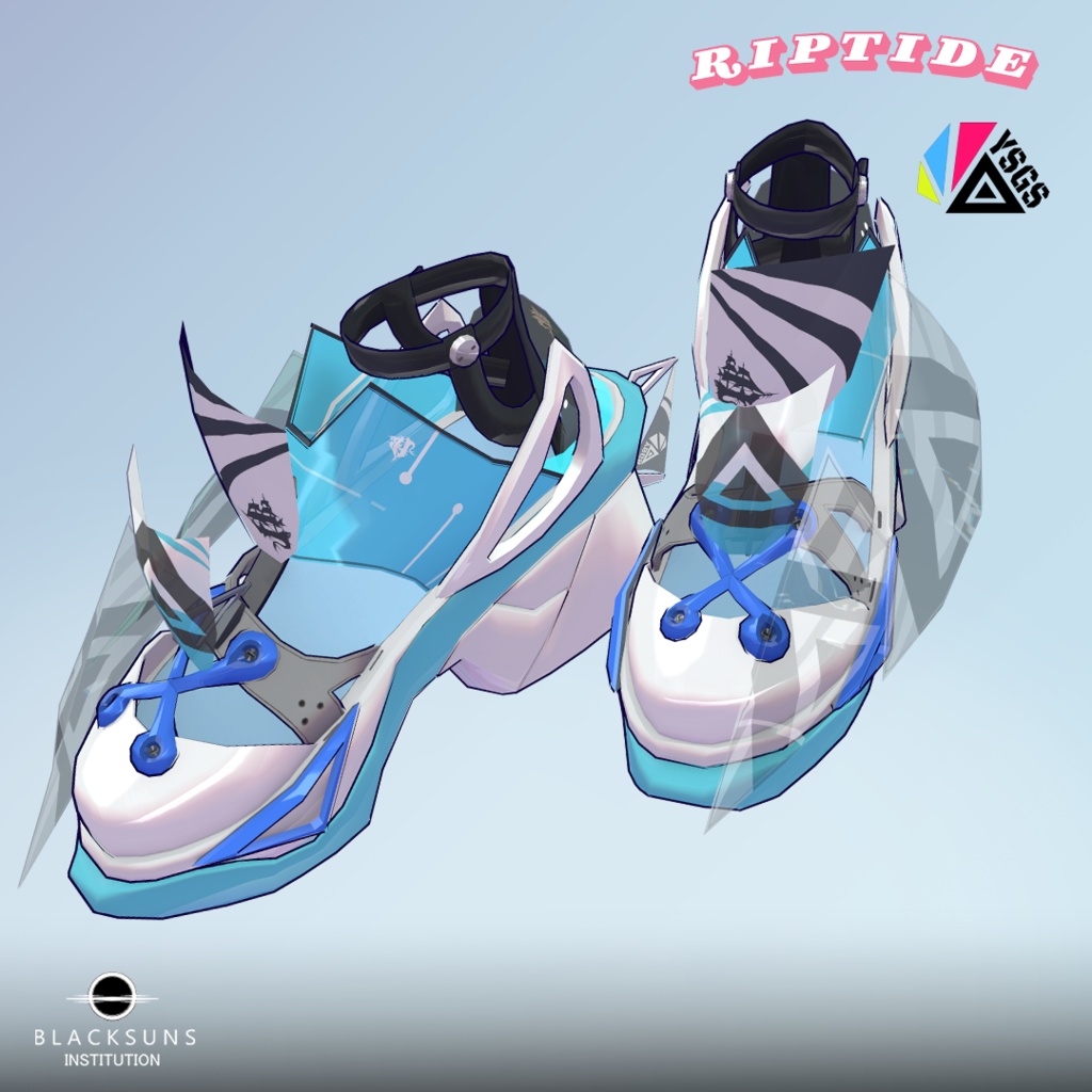 【11アバター対応スニーカー】『RIPTIDE』【VRC】#BSI