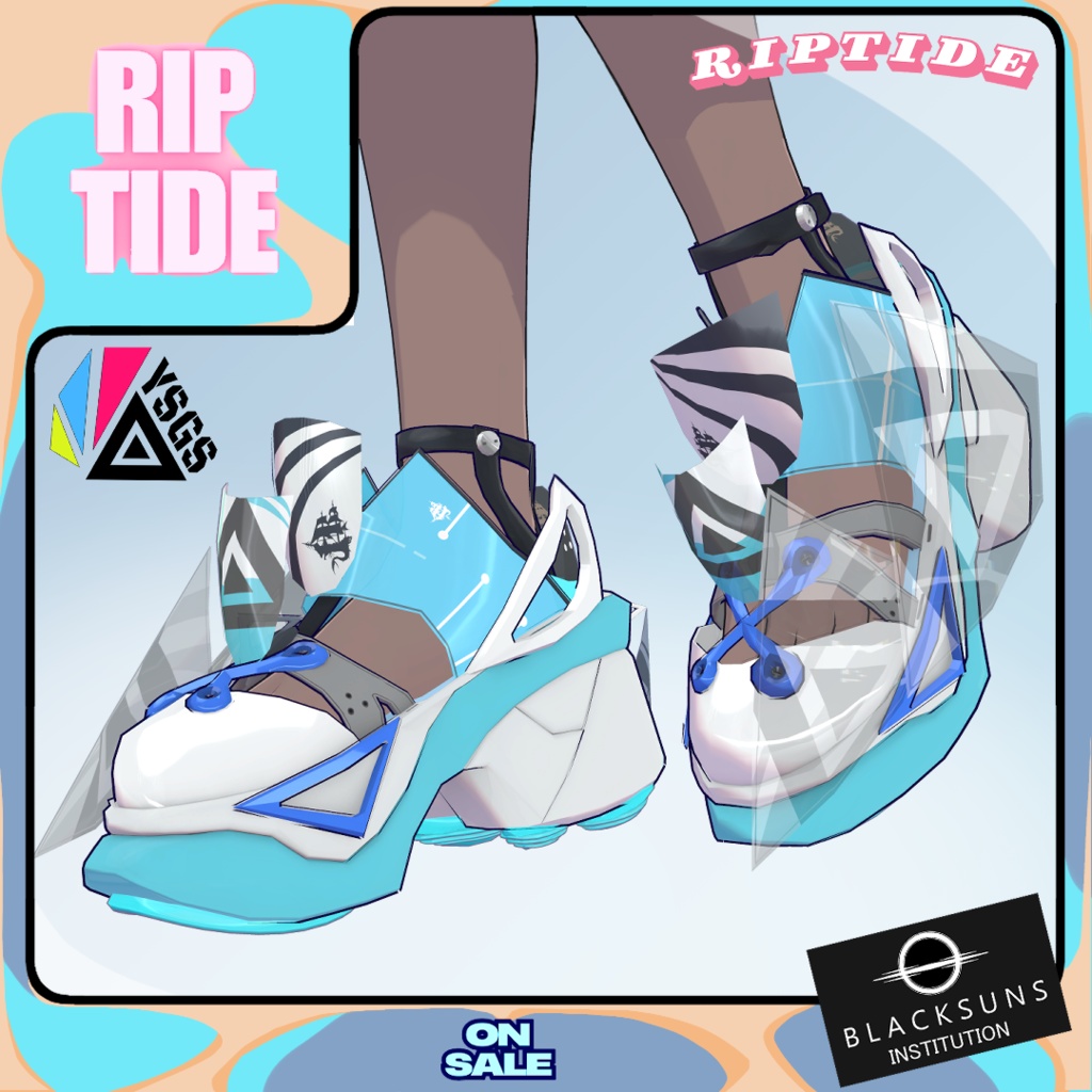 【11アバター対応スニーカー】『RIPTIDE』【VRC】#BSI