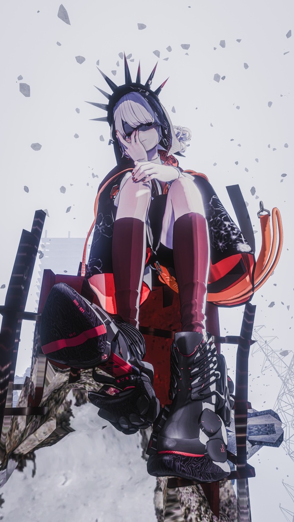 【10アバター対応スニーカー】『Mk-BABEL』【VRC】#BSI