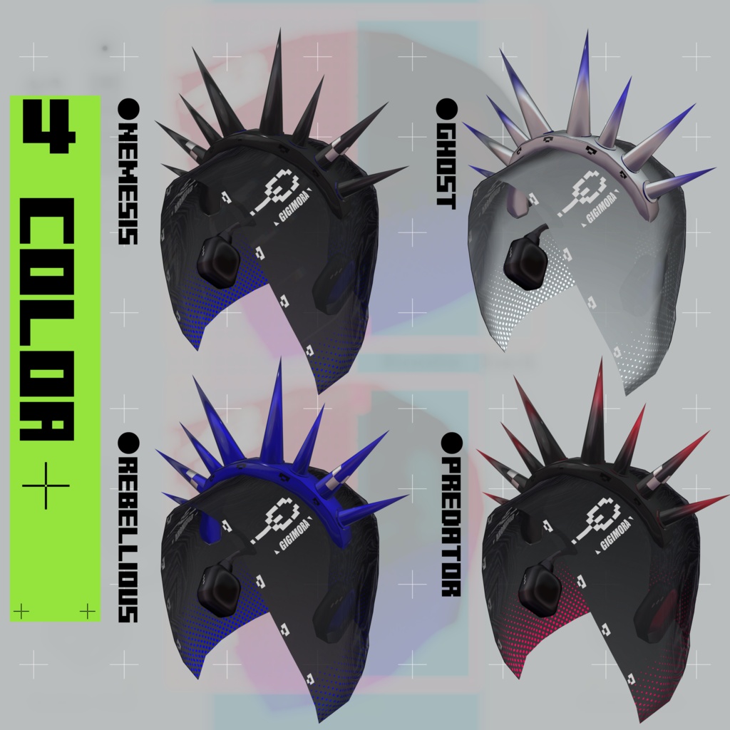 【複数アバター対応】GIGIMORA VISOR【MA対応】