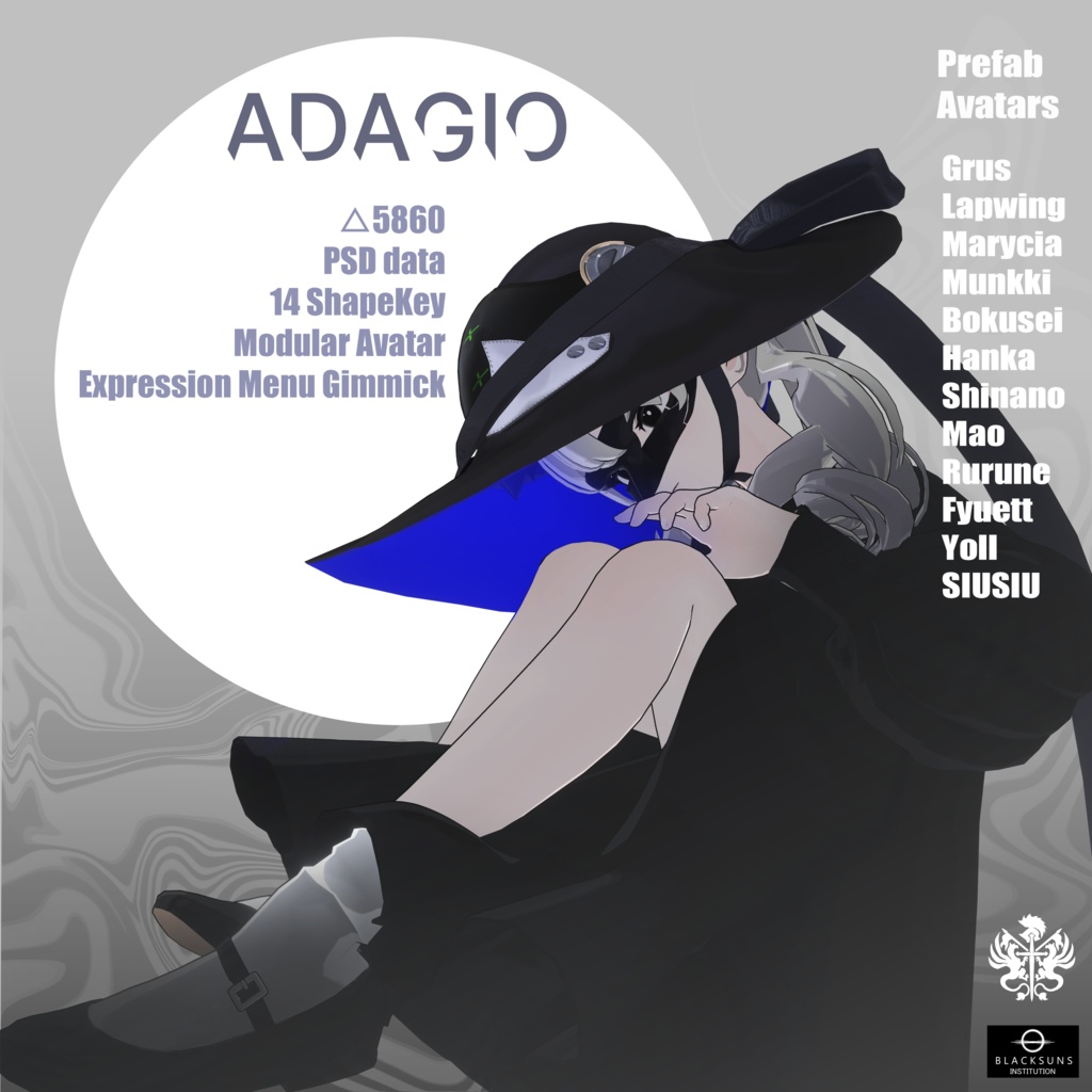 【12アバター対応】『Adagio』【VRC】#BSI