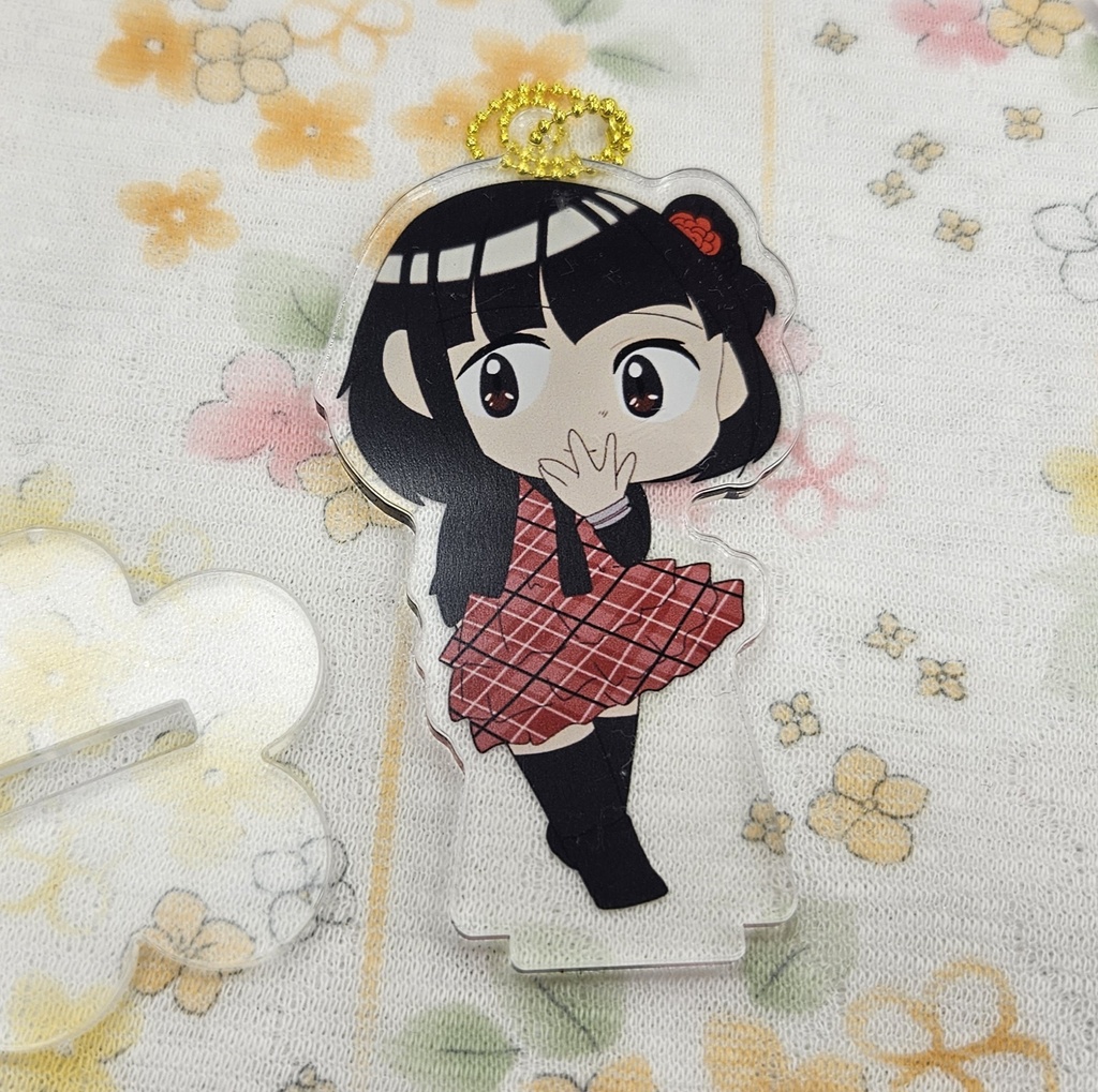 両面アクキー　ライラック育ちゃん