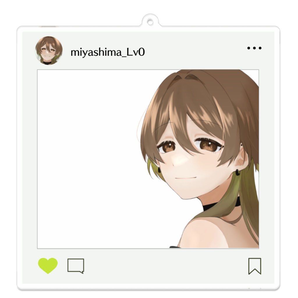 SNS風アクリルキーホルダー