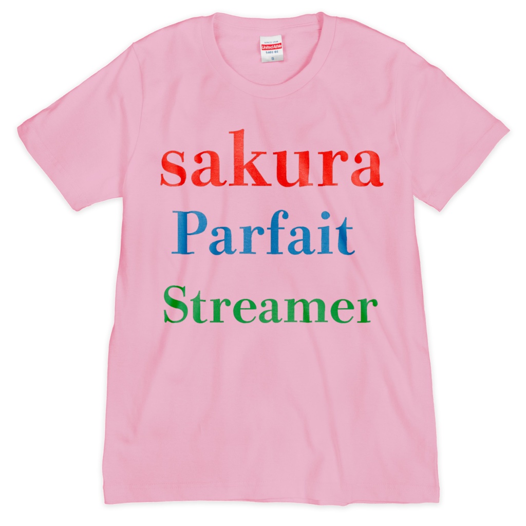 Tシャツ シルクスクリーン印刷 ピンク 3色