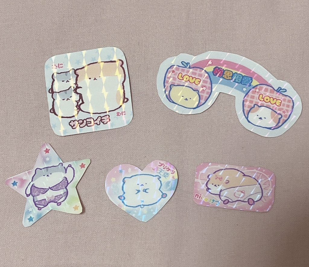 はむちゃんミニフレークシールセット
