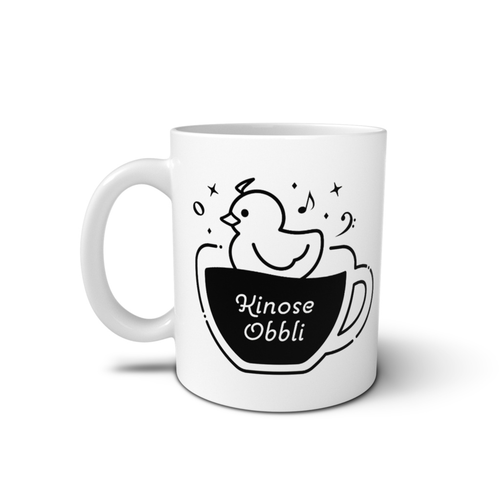 黄ノ瀬オブリ/ロゴ入りマグカップ(Black)