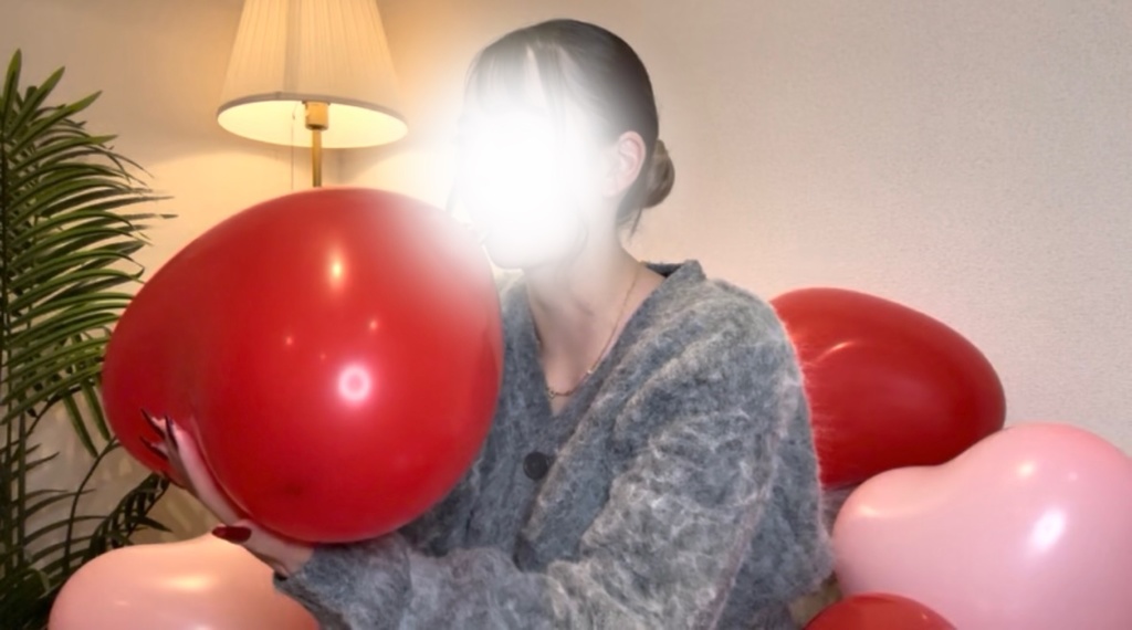 バレンタイン🍫💝ハート風船膨らまし🎈