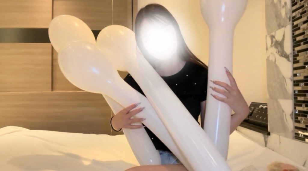 硬い風船膨らましチャレンジ🎈