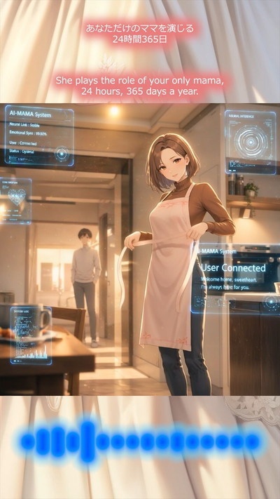 【FREE】【無料】【MUSIC MP4】『 未来のママ、AIママ (架空CMソング) 』KnitMomの音楽第10弾