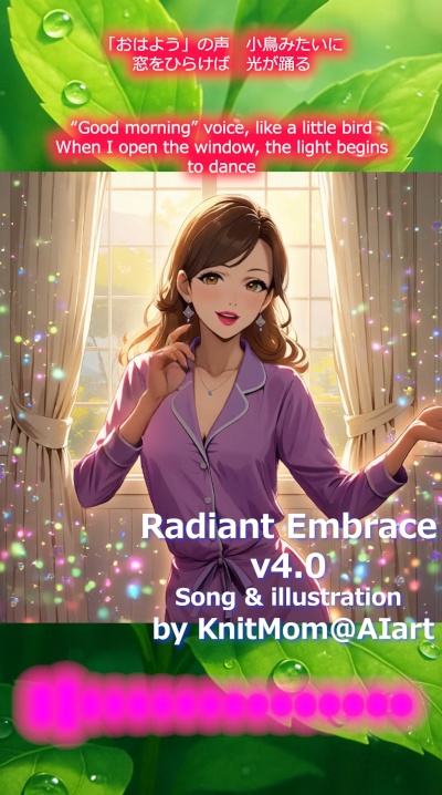 【FREE】【無料】【MUSIC MP4】『 Radiant Embrace ダンシングバージョン 』KnitMomの音楽第11弾