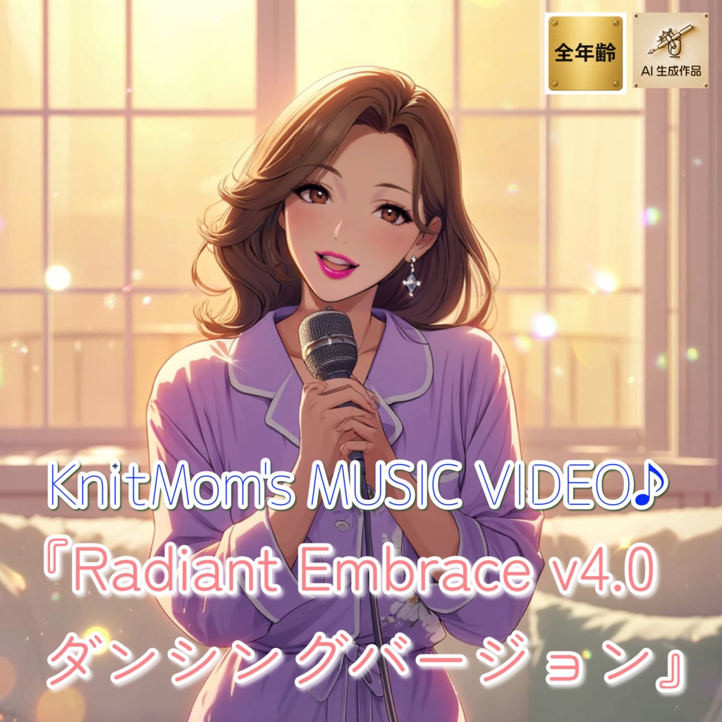 【FREE】【無料】【MUSIC MP4】『  Radiant Embrace ダンシングバージョン 』KnitMomの音楽第11弾