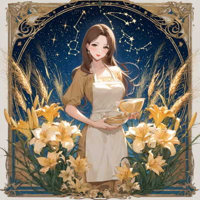 【音楽付きイラスト集】KnitMom@AIart「 Curves of Bloom 」歌1曲付き