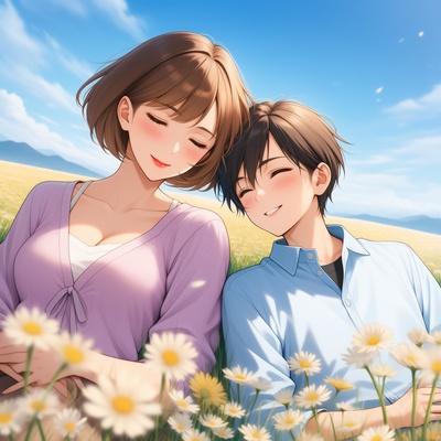 【音楽付きイラスト集 PDF,mp4】KnitMom@AIart『 HEAVEN・ヘヴン 』 歌1曲付き