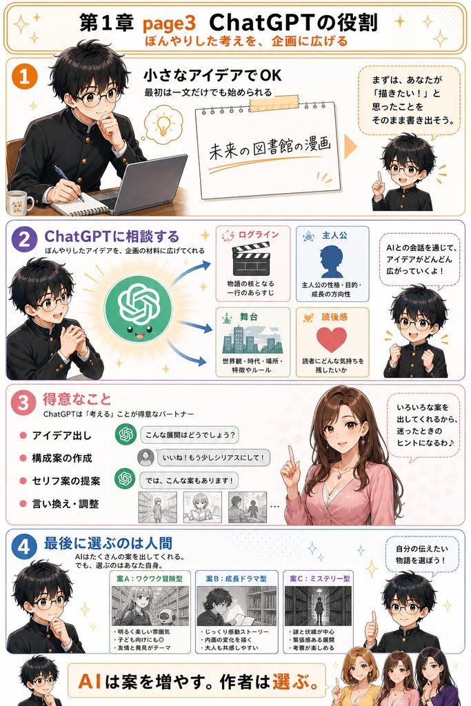 【PDF】chatGPTとcodexを使ったAIマンガの作り方
