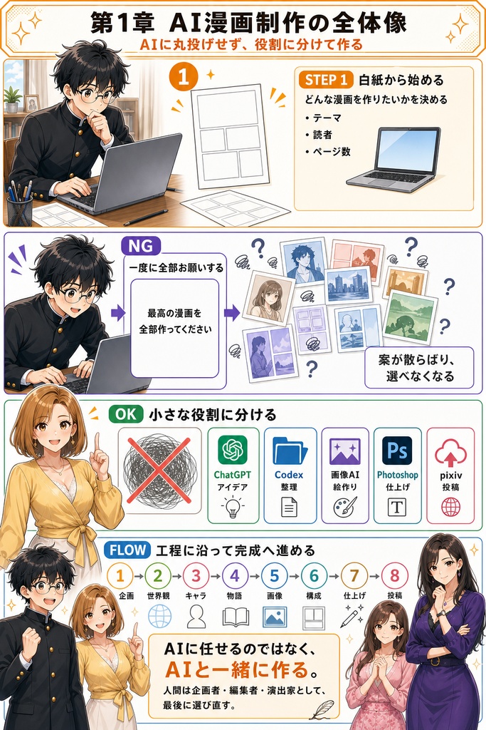 【PDF】chatGPTとcodexを使ったAIマンガの作り方