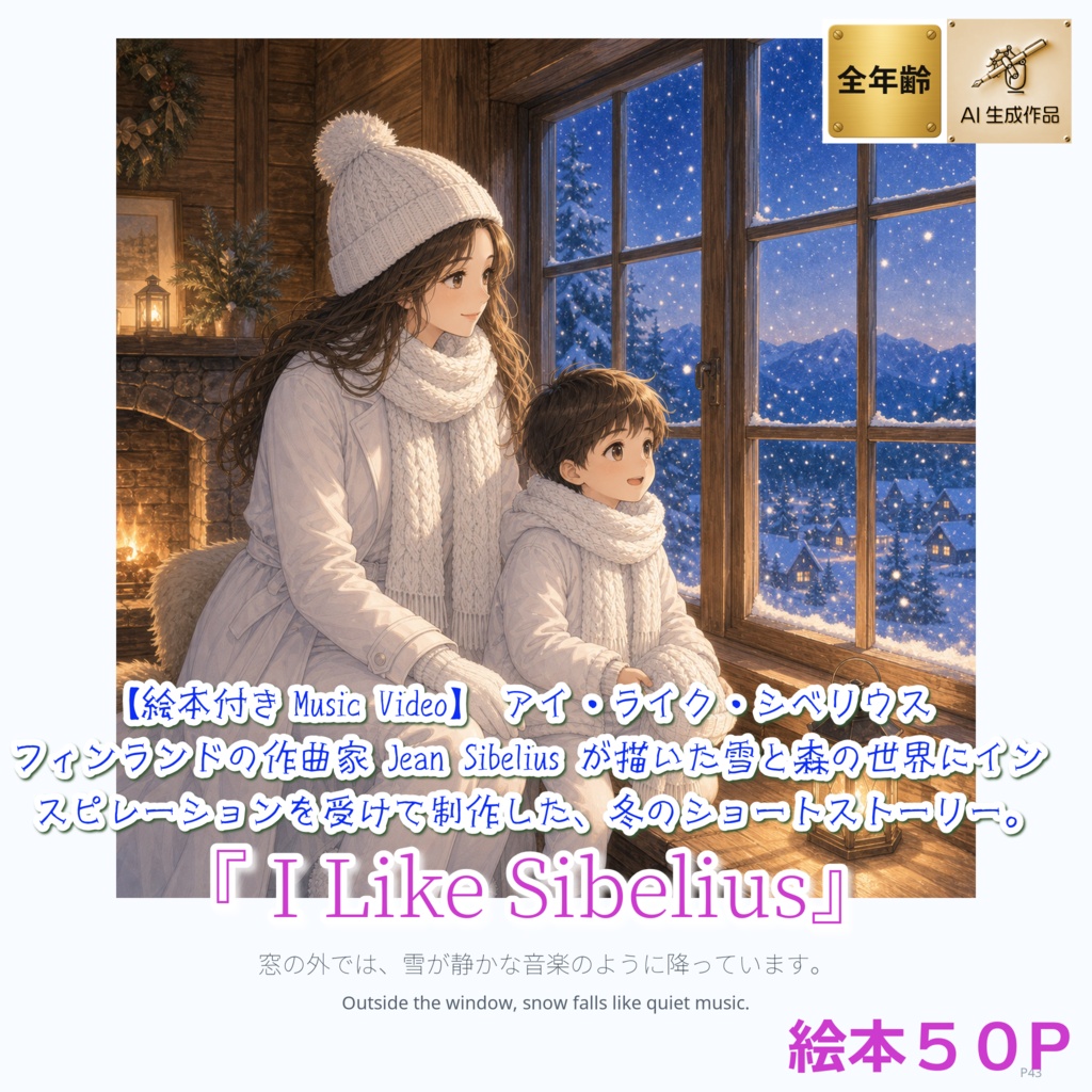 ❄️📘【絵本つきMV】I Like Sibelius 【PDF, mp4】☀️🎵