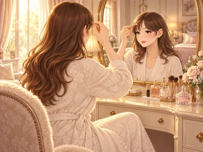 【PDF/全年齢】KnitMomBrain制作 イラスト集「美人百景」
