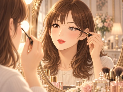 【PDF/全年齢】KnitMomBrain制作 イラスト集「美人百景」
