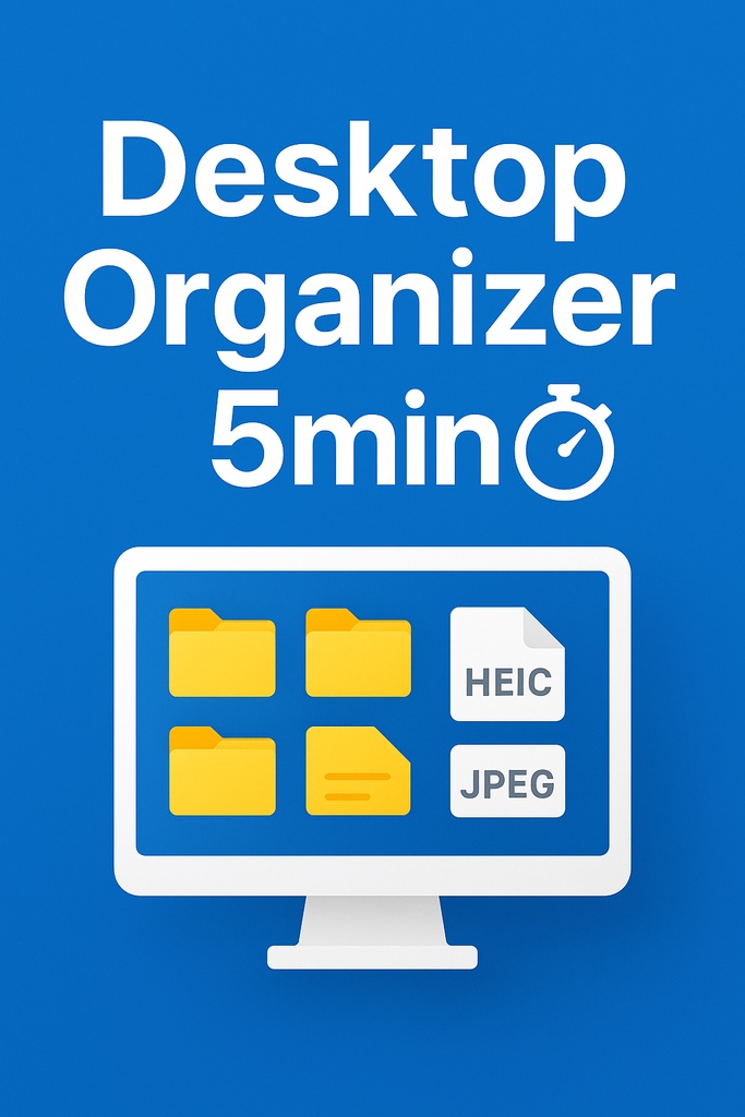 Desktop Organizer 5min