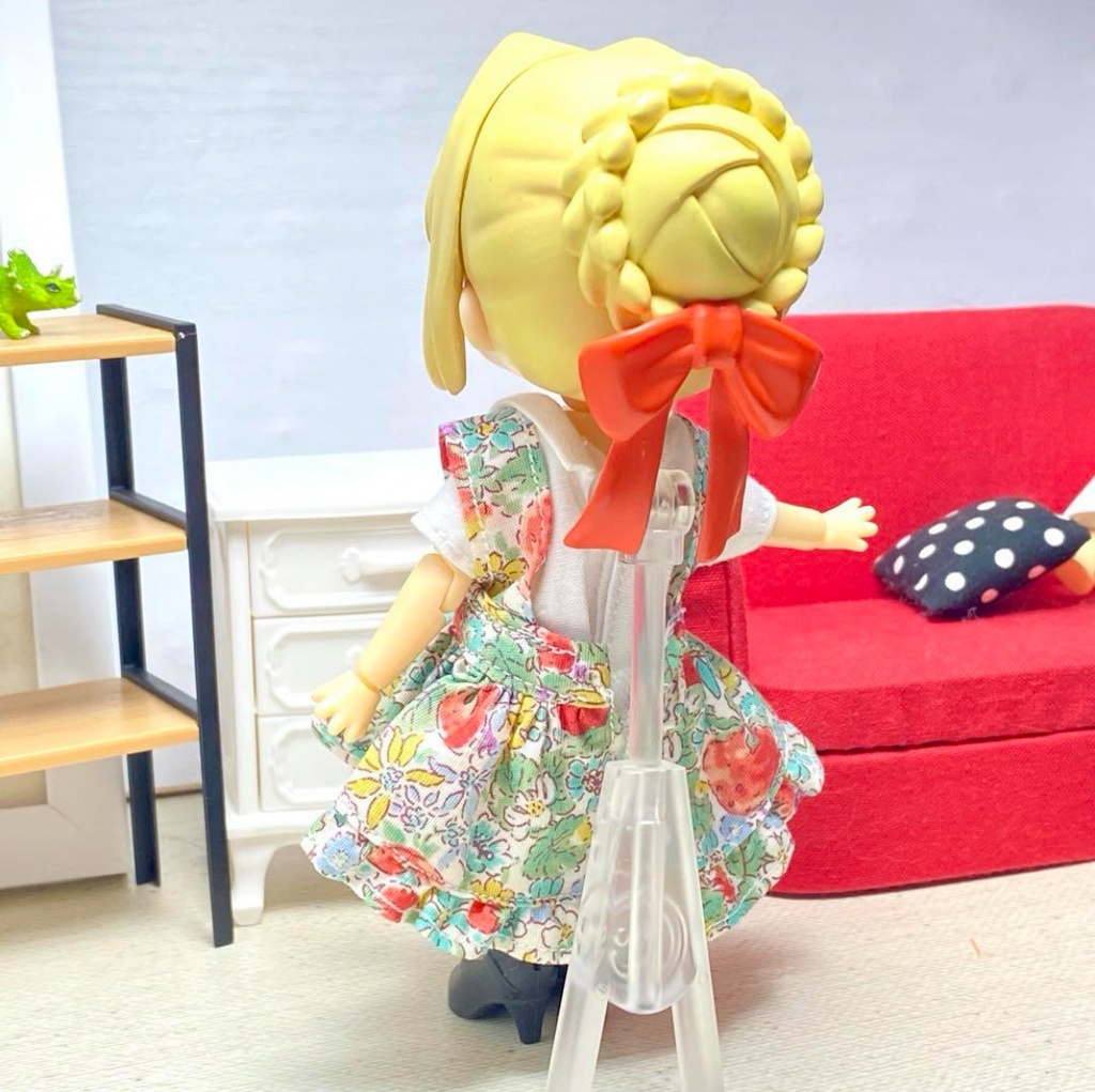 シャツ&ジャンパースカート(野苺緑)