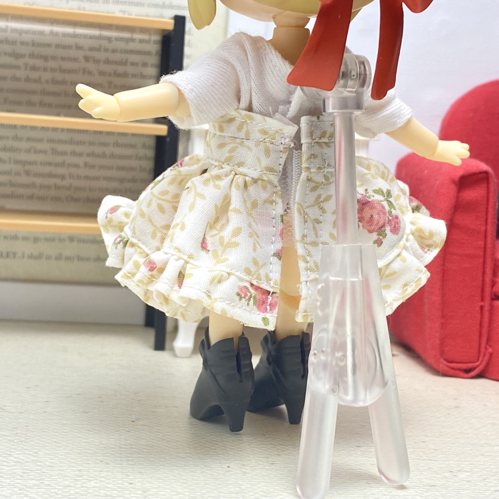 Tシャツ&ベアトップワンピース(薔薇イエロー)