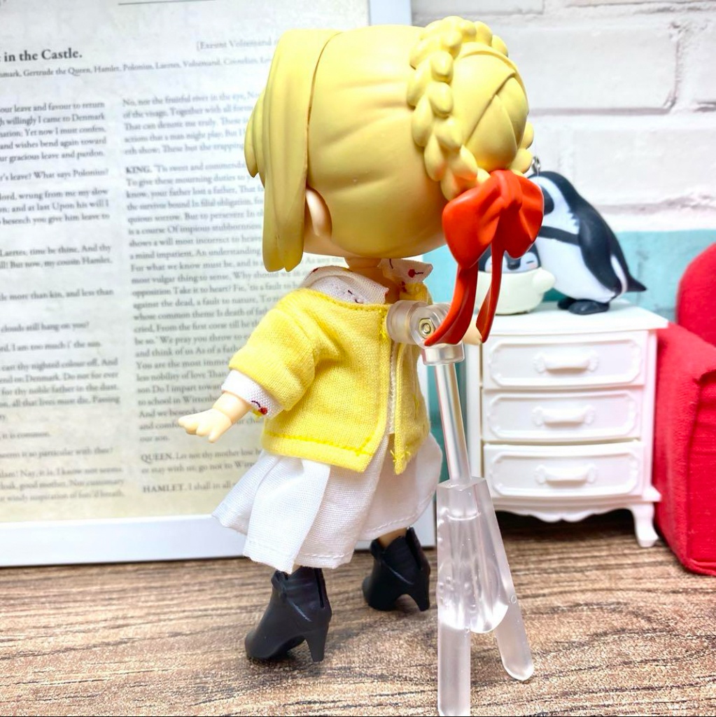 襟付きニットシャツ(さくらんぼ)&スカートセット