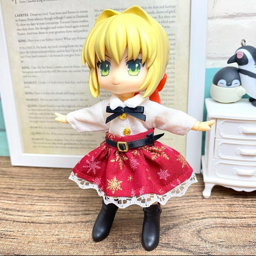 シャツ&スカート(雪赤)セット