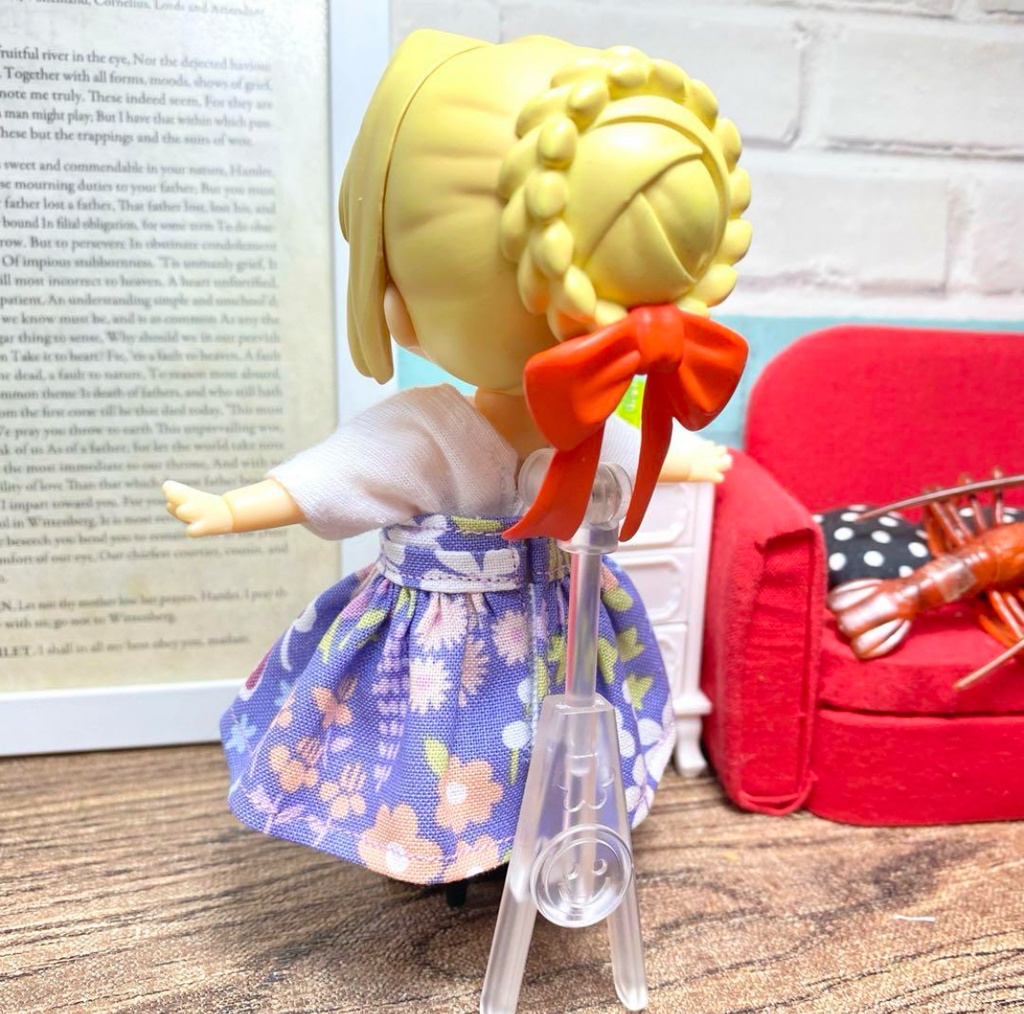 Tシャツ&ベアトップワンピース(青アリス)セット