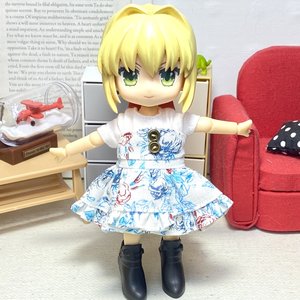 Tシャツ&ベアトップワンピース(FローズCL)セット