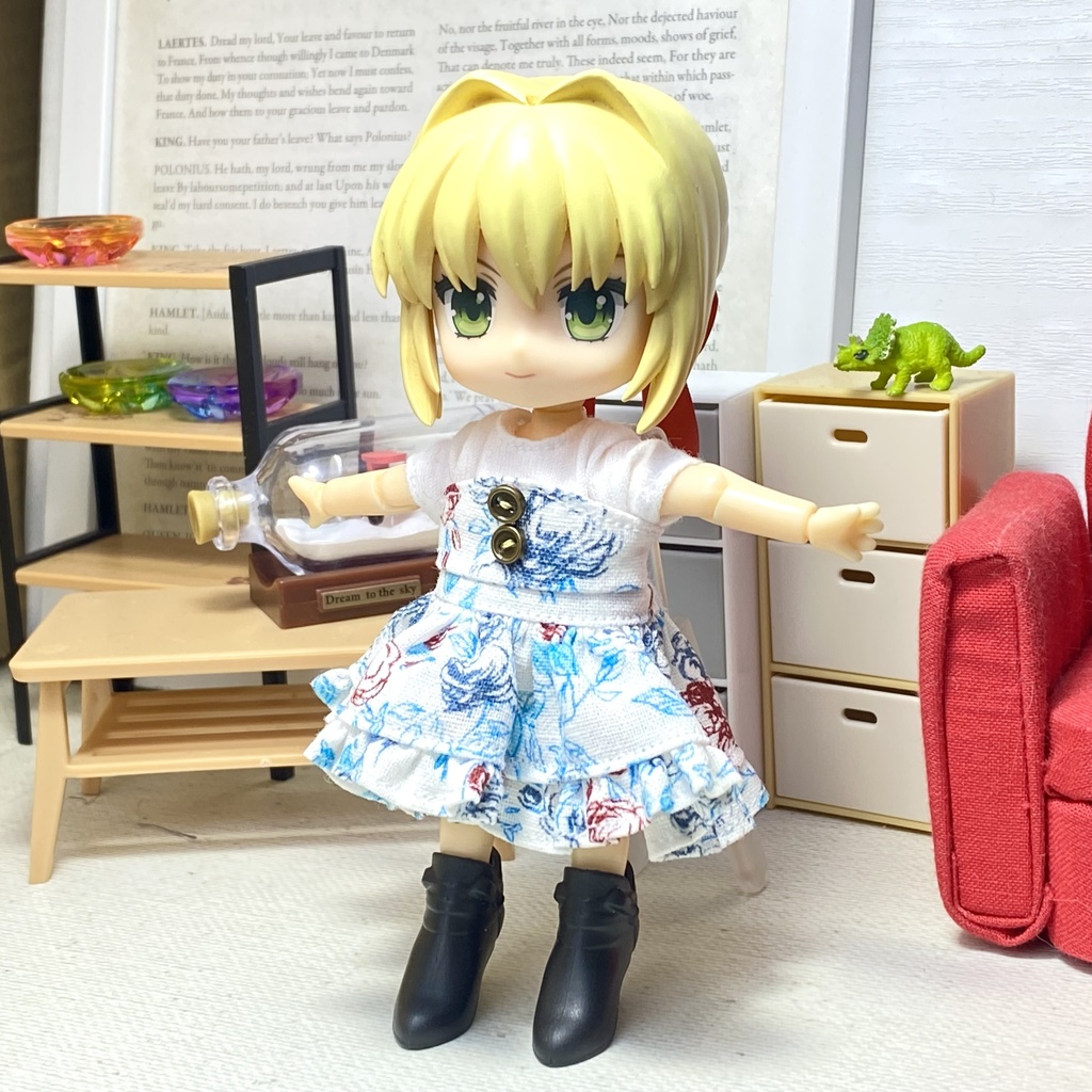 Tシャツ&ベアトップワンピース(FローズCL)セット