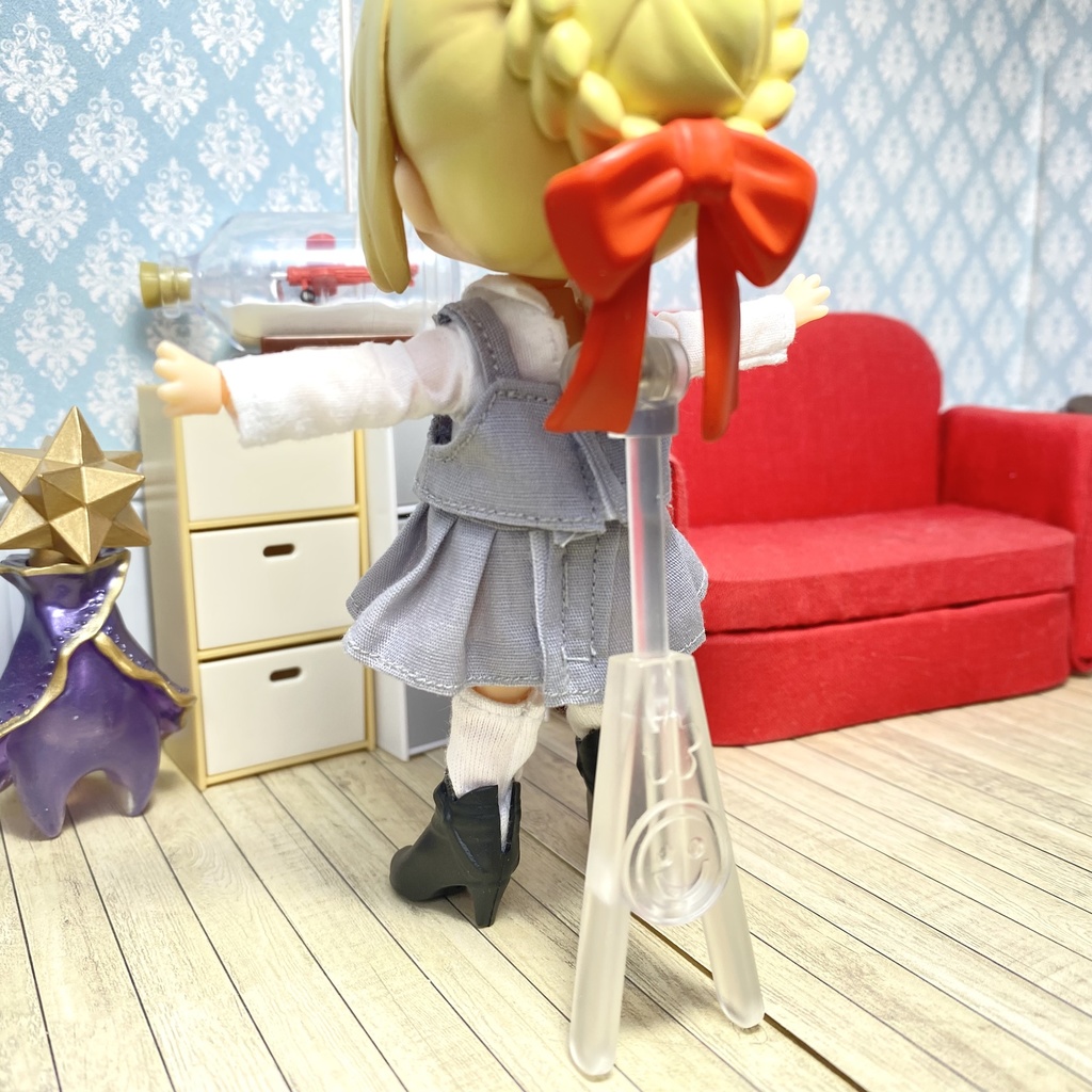 シャツ&セットアップスカート(グレー)セット