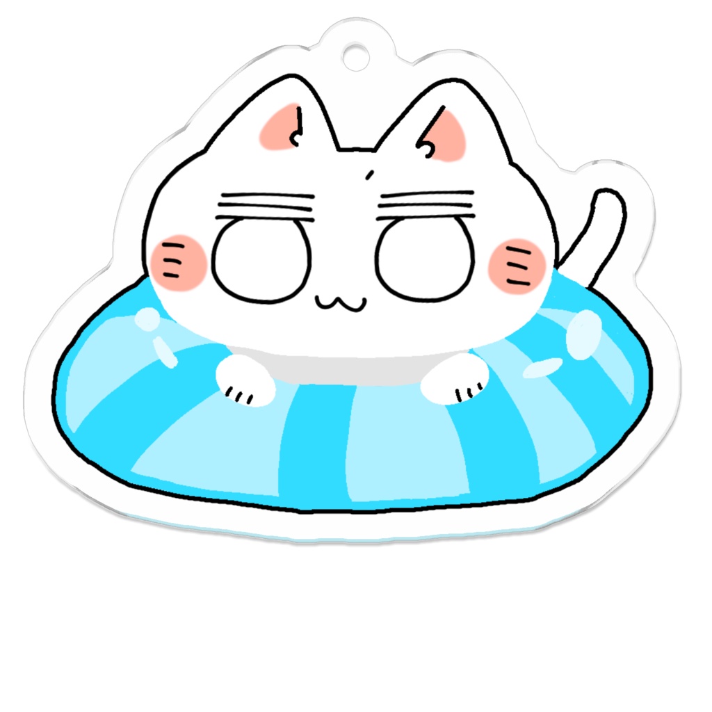 みにこま浮き輪アクキー