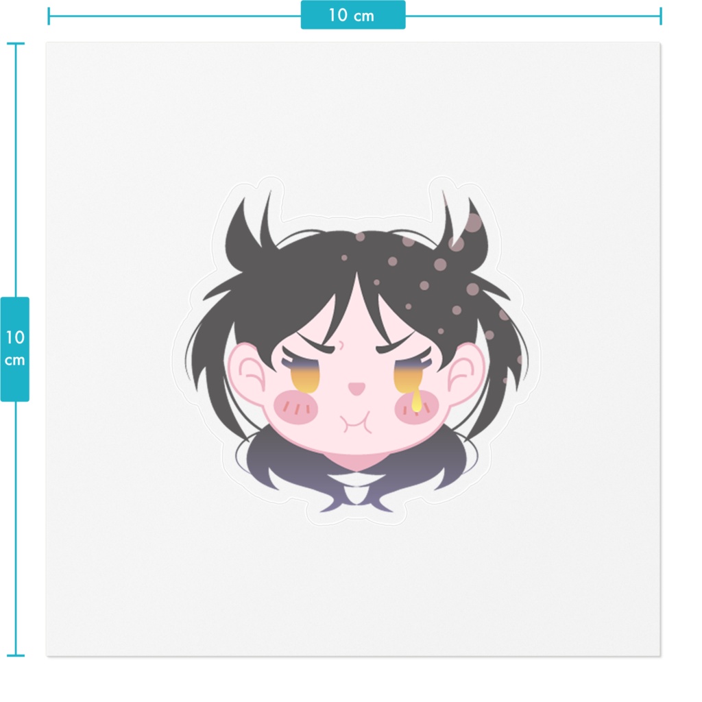 かわいそうな女の子ステッカー