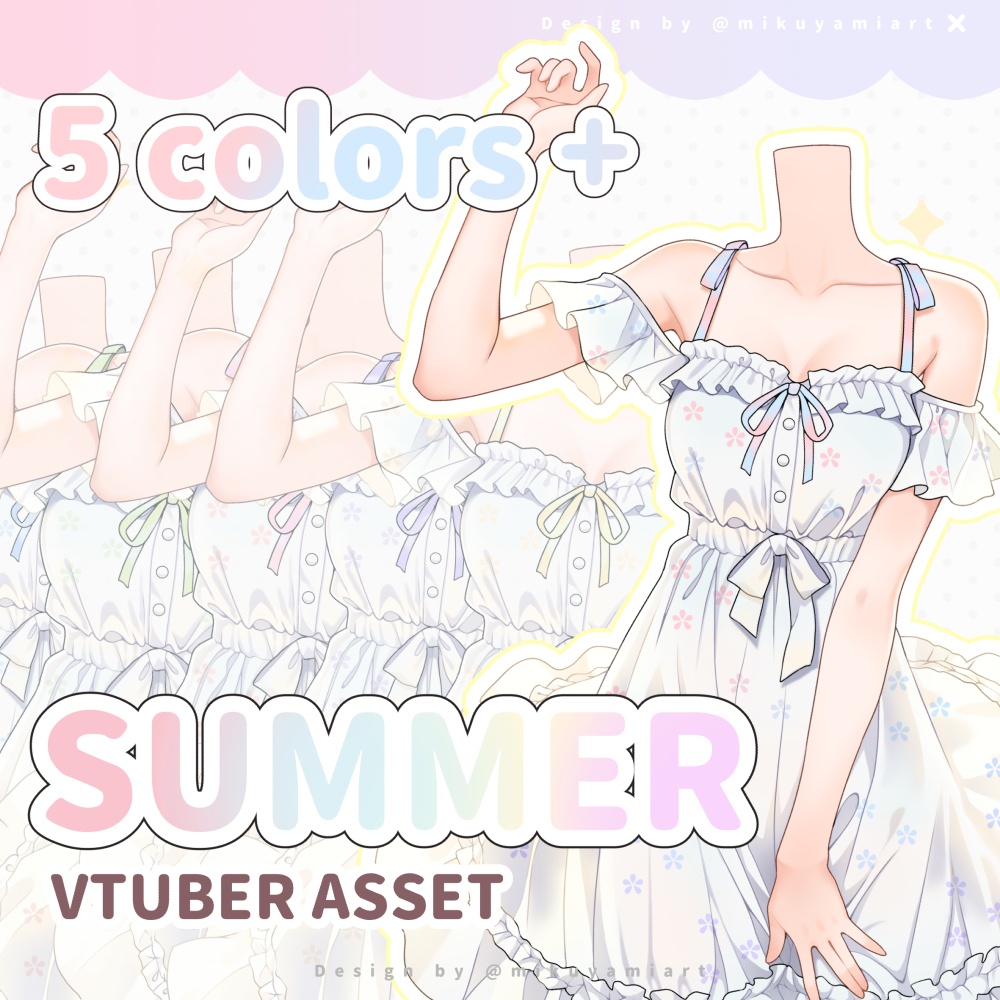 【Vtuberさん向け】 Summer Dress ✦