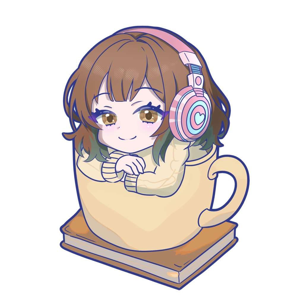 私と月の距離(BOOTH限定イラスト)