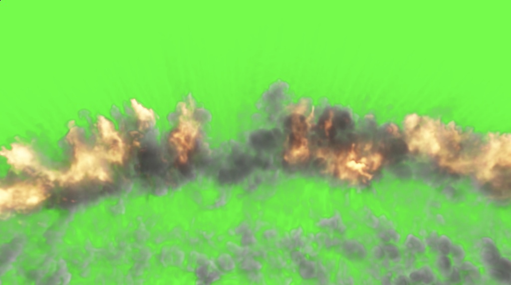 【4種セット】爆発・爆煙 エフェクト素材 グリーンバック ループ動画 フルHD 1920x1080 mp4|クロマキー合成/戦闘・破壊演出