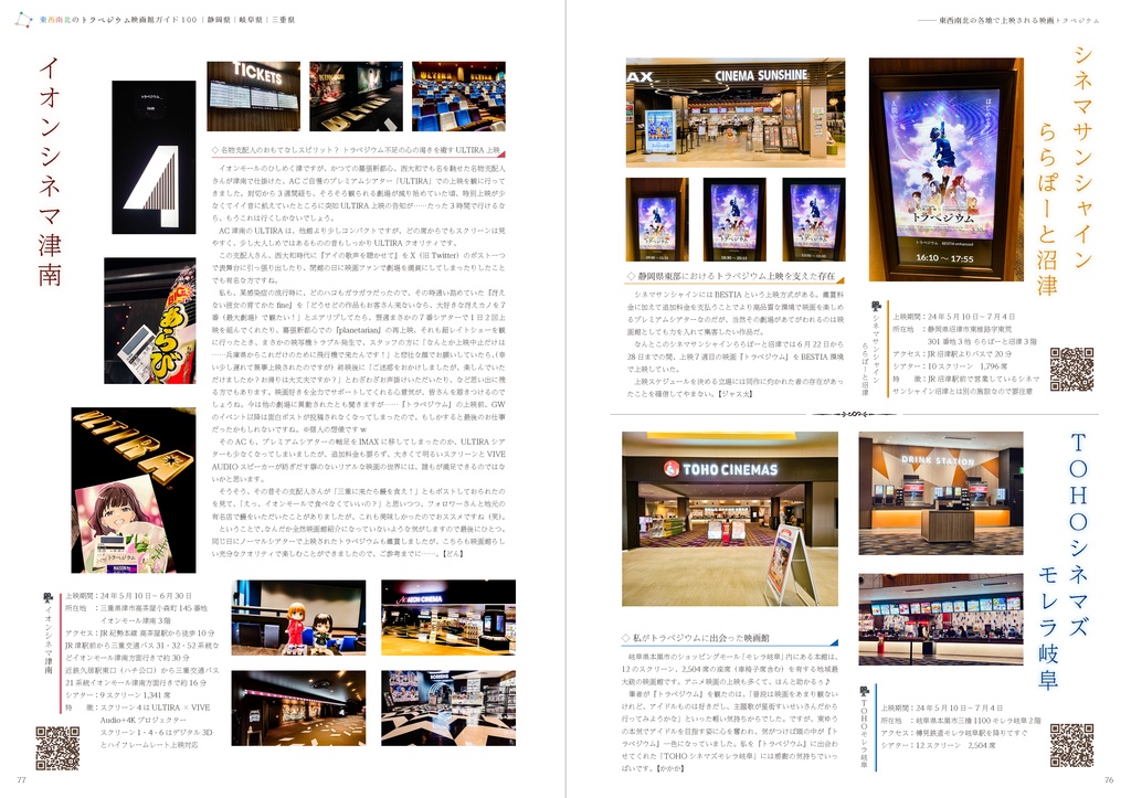 東西南北のトラペジウム映画館ガイド