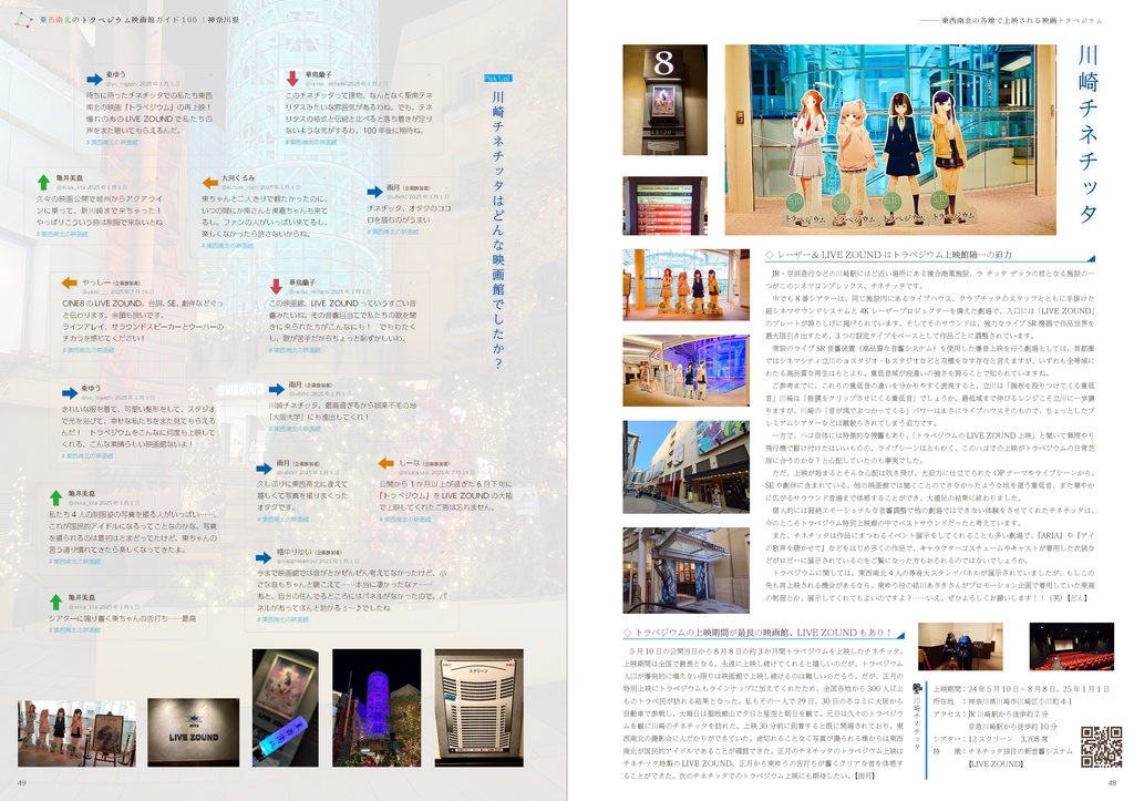 東西南北のトラペジウム映画館ガイド