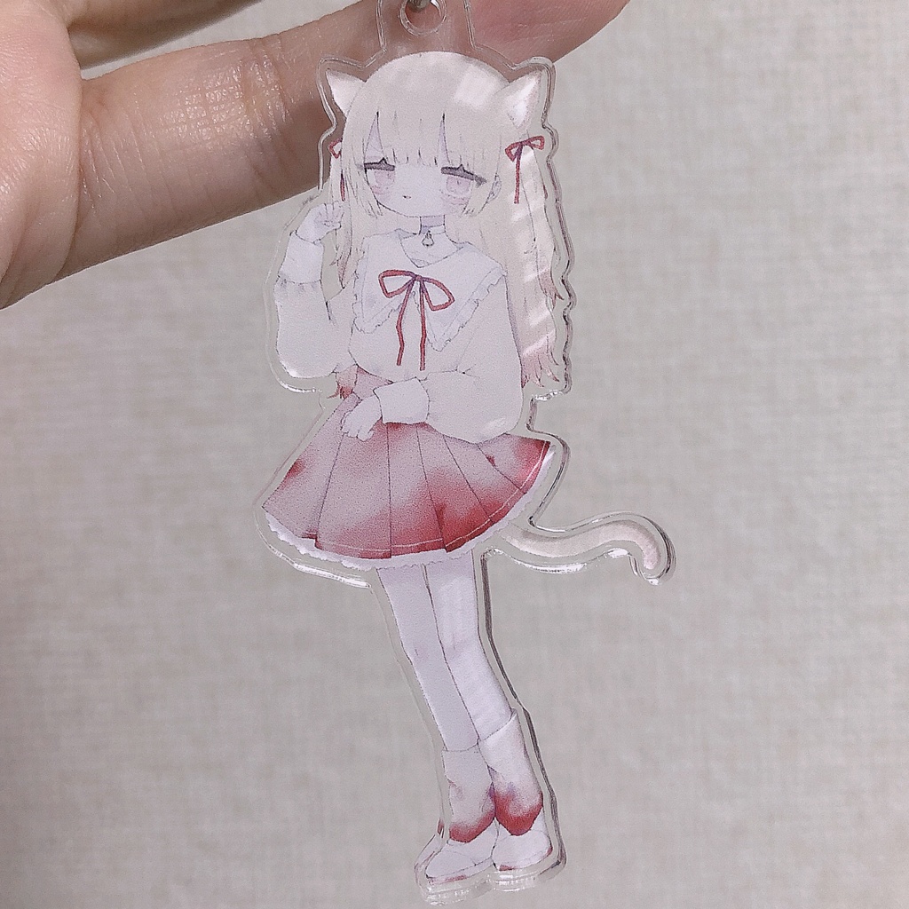 ねこちゃんアクリルキーホルダー